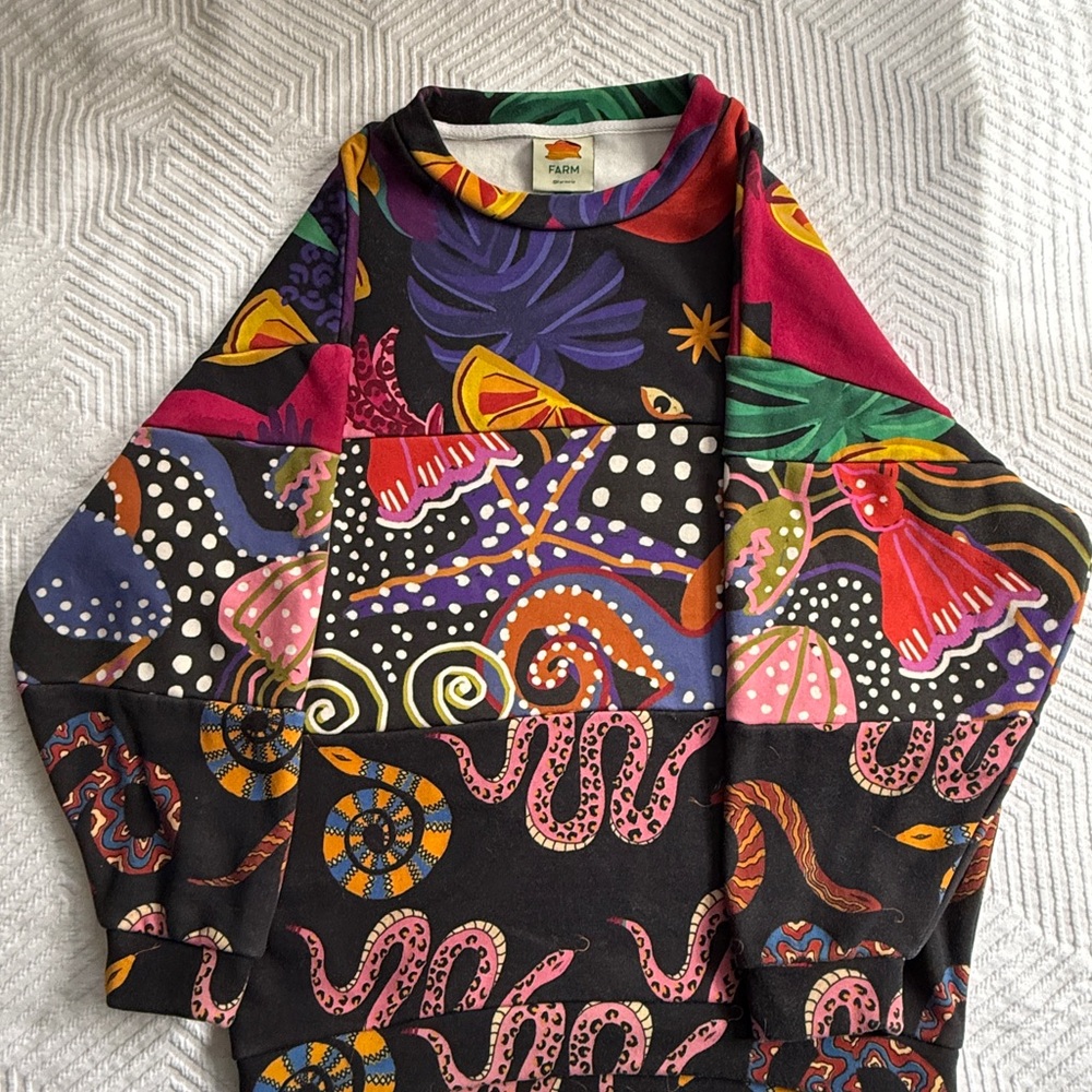 FARM Rio Mixed Prints Sweatshirt - Picture 2 of 7